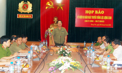 Hưng Yên Họp báo kỷ niệm 50 năm ngày truyền thống lực lượng Cảnh sát nhân dân